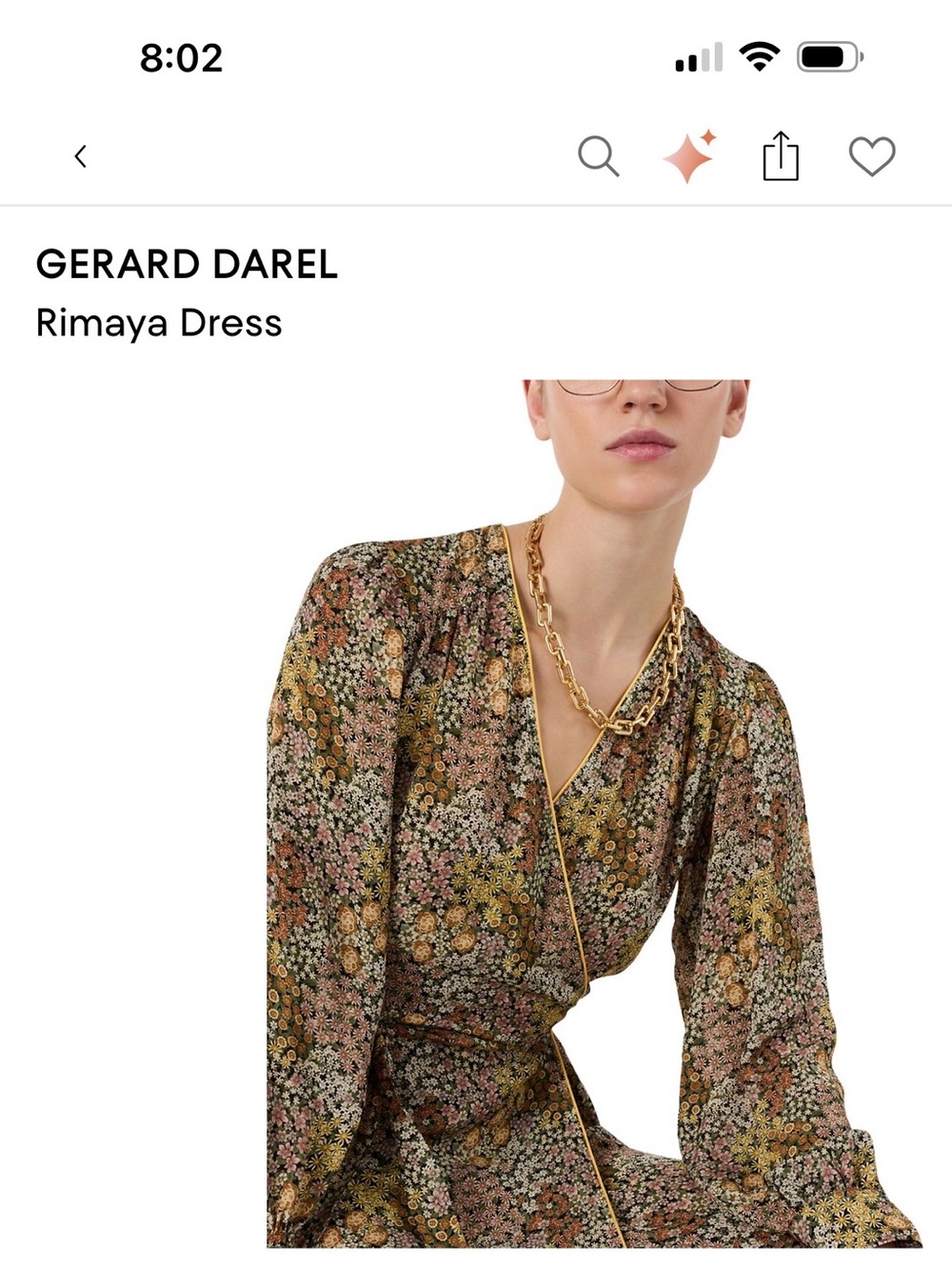 Gerard Darel Rimaya Maxi Dress in Multi-Color Floral - Picture 3 of 6